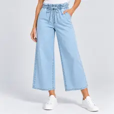 Jeans for Women Rainbow Light Blue with Wide Legs