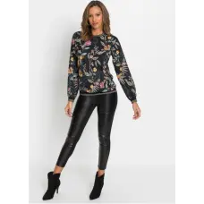 Chiffon blouse for woman, Bodyflirt, Black