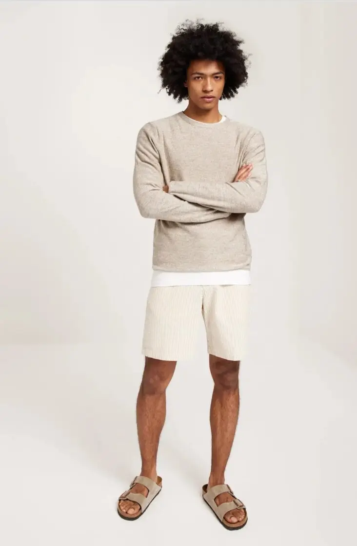 Sweater for men, Jack & Jones, beige, size S