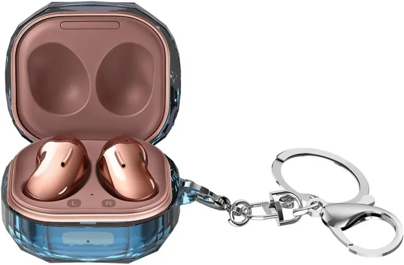 Protective case, cover for Samsung Galaxy Buds Live headphones with keychain
