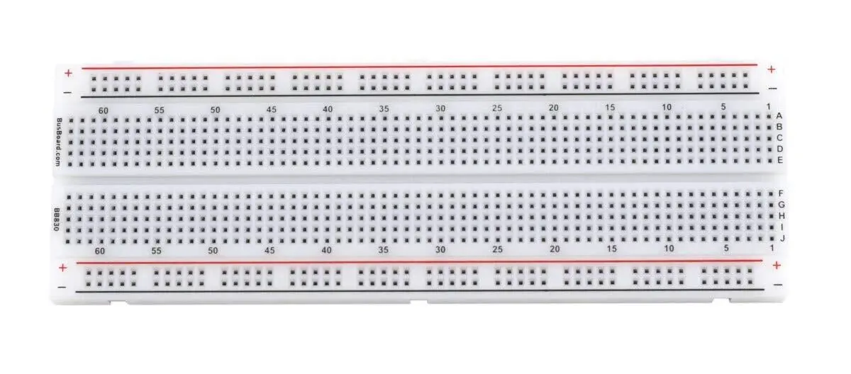 Solderless breadboard, Breadboard, 830 points